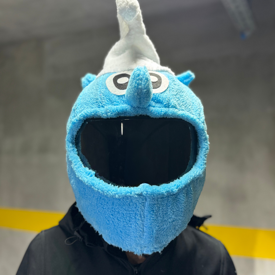 Şirinler Peluş Kask Kılıfı