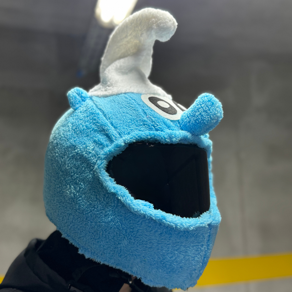 Şirinler Peluş Kask Kılıfı