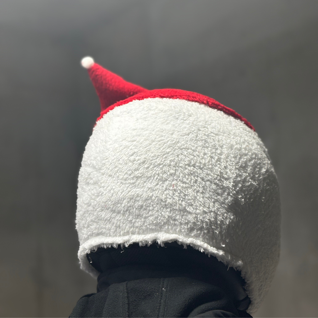 Noel Baba Peluş Kask Kılıfı